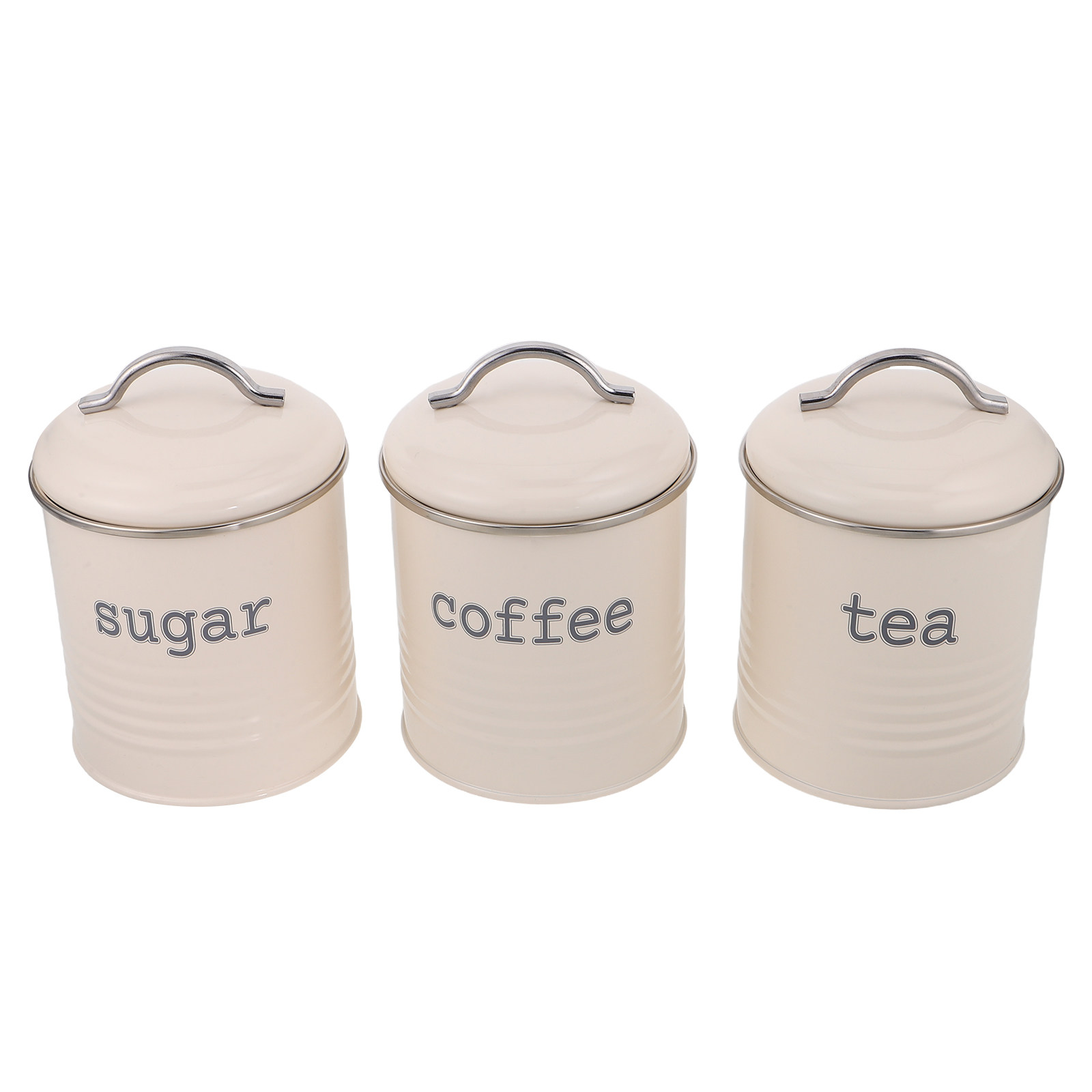 Coffee Tea Sugar - Juego de 3 Recipientes Herméticos para