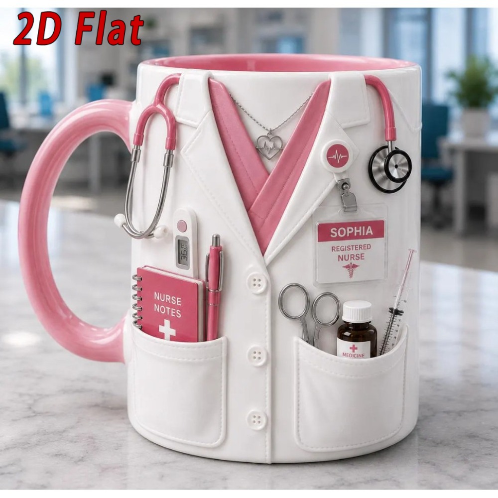 Taza de Enfermera Personalizad - Coffee Tea Name reseña y precio