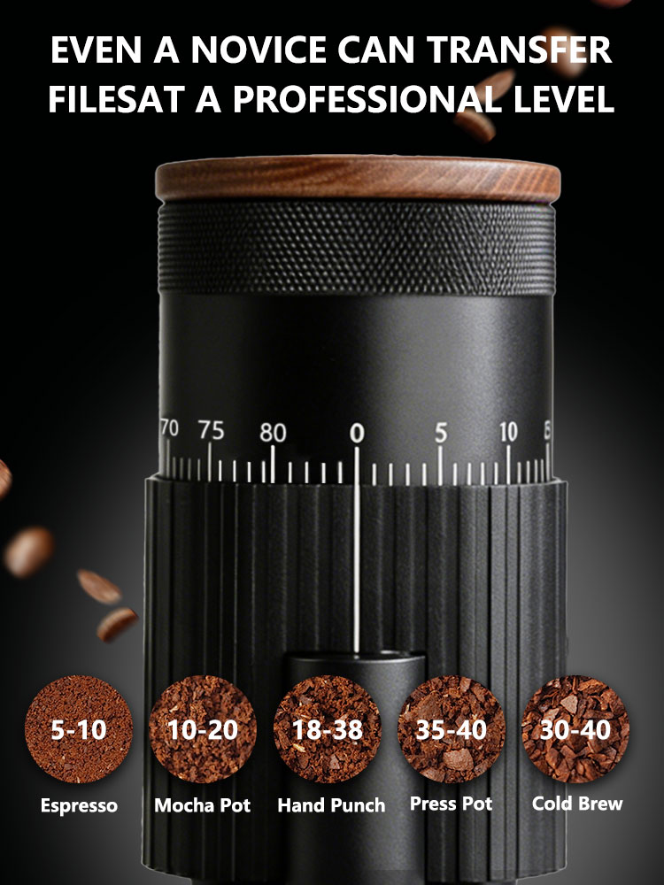 Molinillo de Café Eléctrico Po - Burr Hand Grinder reseña y precio