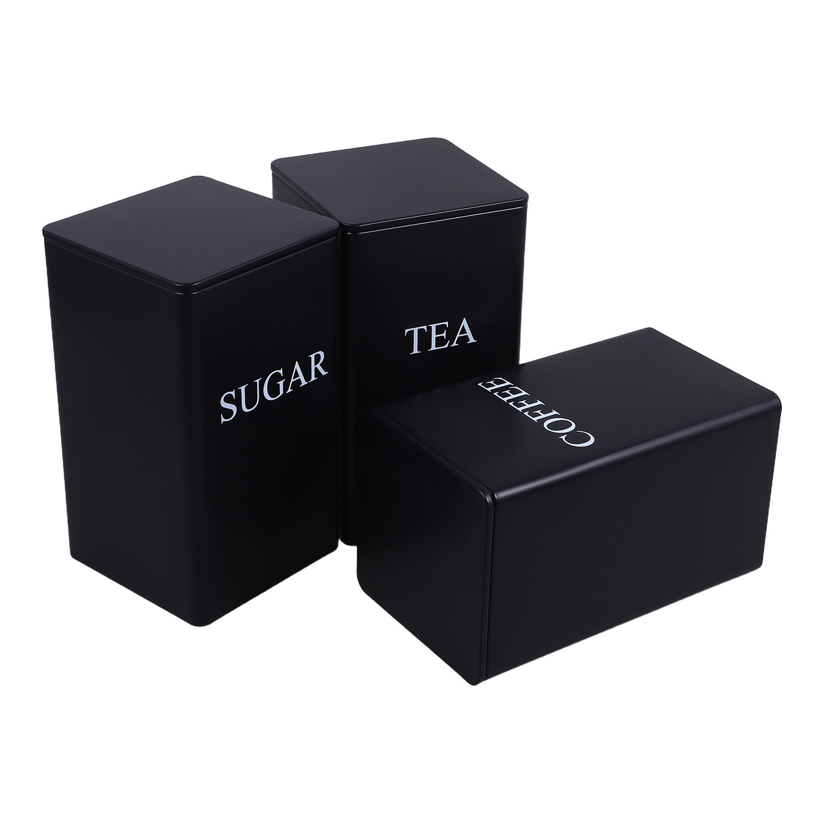 Juego de 3 recipientes metálic - Coffee Tea Sugar reseña y precio
