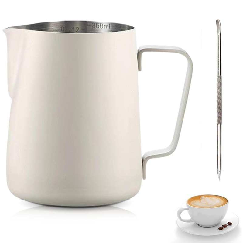 Jarra de leche de acero inoxid - Barista Milk Jug reseña y precio