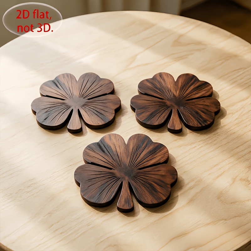 4 posavasos de madera planos 2 - Coffee Tea And Sugar Set reseña y precio