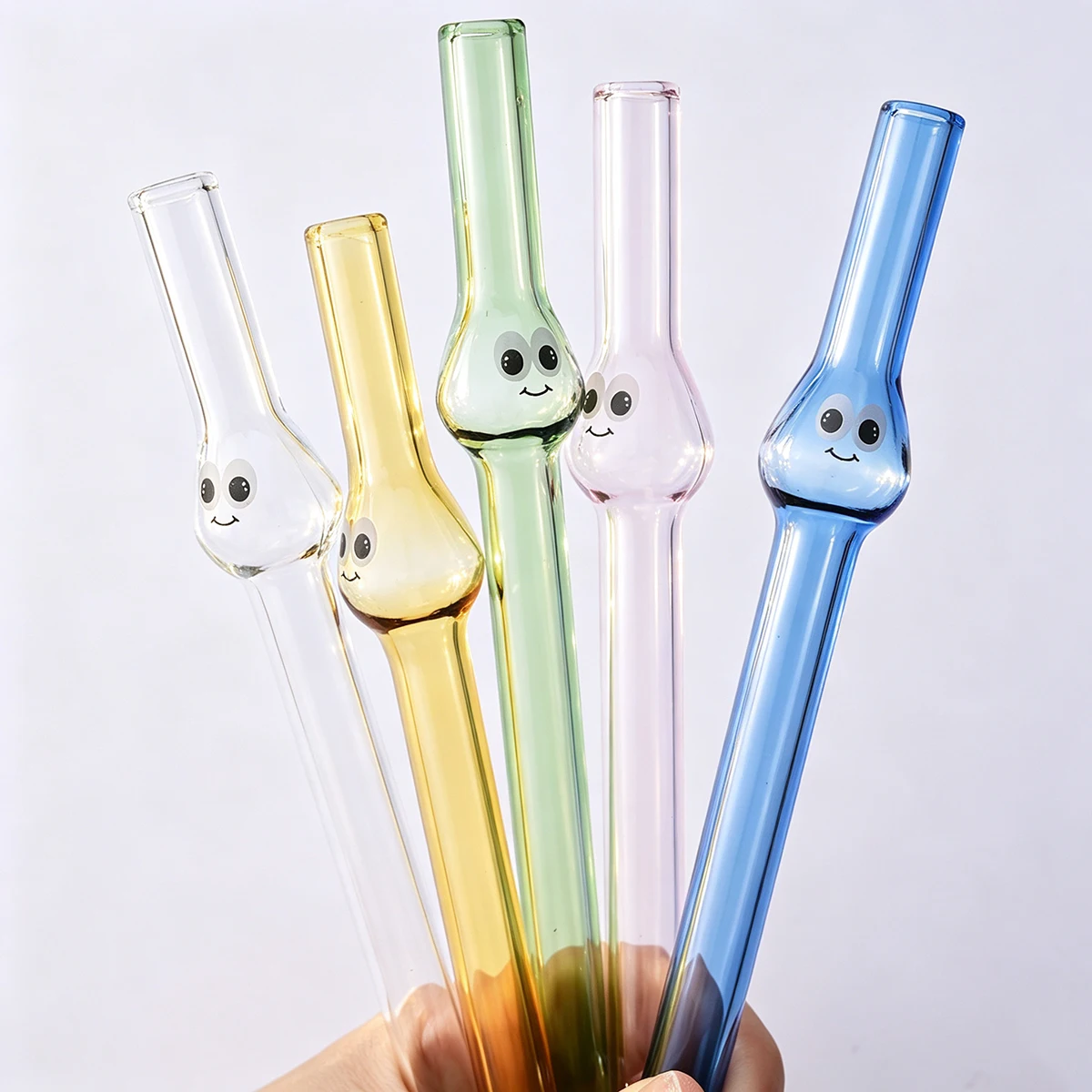 4pcs Wide 12mm Glass Straw Set - Coffee Tea And Sugar Set reseña y precio